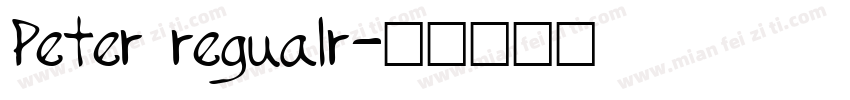 Peter regualr字体转换
